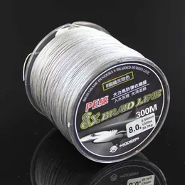 Linha de pesca trançada pe, super forte, 8 fios, 300m, 18lb, 20lb, 30lb, 40lb, 50lb, 70lb, 80lb, 130lb, 8 fios, linha trançada para pesca, 329k