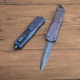 3Styles MT Combat Camo A07 Automatic Knife 440 Blade Laser-pattern Zinc Aluminum Alloy Handle EDC Pocket knives Auto Gift Knifes