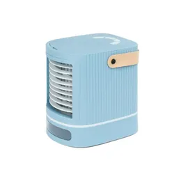 Electric Fans YenVk Air Conditioner Mini Cooler Desktop Fan USB Rechargeable For Travel Home And Bathroom2872