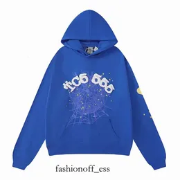 2023 Sp5der Hoodie Mens Wons Anjo Número Puff Pastry Impressão Gráfico Spider Web Moletons Streetwear Light Blue Sp5der Tracksuit 108 115