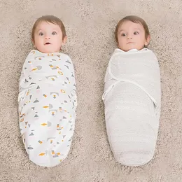 Sacos de dormir bebês nascidos no bando de bebê bobo 100%algodão 06 meses cobertor swadling mack 231128