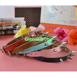 50 Pieceslot Brand New Fashion Cow Leather Studded Spikes Aggressive Dog Collar Pet Products Supplier7270614