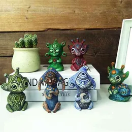 Estatuetas em miniatura artesanais do mundo da fantasia, decoração perfeita, estátua de jardim de resina, acessórios para casa 2109112981