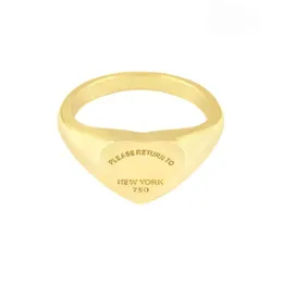 Newt Edition Women Mens Band Ring Starels Wróć do New York Heart Anillos Rings Gold Sier Rose Color Jewelry287Q