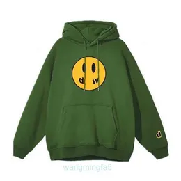 Hoodies dos homens Qualidade Desenhar Inverno Algodão Forro Sorriso Anime Y2K Moletons Causal Quente Simples Drews Barreira Macia Streetwear Jovem D64P 1AFL