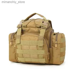 Sacos ao ar livre À Prova D 'Água Saco De Pesca Militar Isca De Pesca Ao Ar Livre Tático Bolsa De Ombro Equitação Cintura Camping Camera Bag Caminhadas Mochilas Q231130