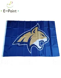 Montana State Bobcats Bayrağı 3*5ft (90cm*150cm) Polyester bayrak afiş Dekorasyon Uçan Ev Bahçe Bayrağı Festival Hediyeleri3895912