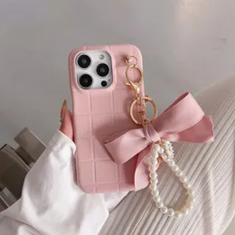 Princess Pinky Fashion Handbag Falls för iPhone 13 Pro Max 12 Promax armband täcker iPhone14pro plus 14promax mjuk full täckning kamera skydd stockproof väskor