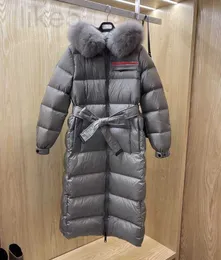 Women's Down Parkas Designer 22 Zima Czerwona Etykieta Super duża kołnierz z futra litowego 90 White Goose Płaszcz dla kobiet D2CE