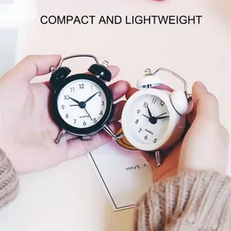 Andere Uhren Zubehör 50mm Kleiner Wecker Hochwertige Glocke für Reisen Vintage Analog Mini Schreibtisch mit Camping Outdoor Tools247R