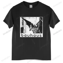 Мужские футболки, мужская футболка с круглым вырезом Bauhaus Bela Herren Kurzarm Hemd Schwarz baumwolle, мужская хлопковая футболка, больший размер 230428