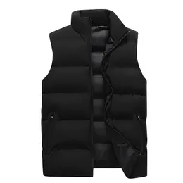 Men s Vests Vest Jacket Autumn and Winter Warm ärmlös avslappnad stor storlek plus fleecy 5xl 231129