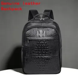 Factory Whole Men Bag Street Fashion Mazowe plecaki męskie Plecaki na zewnątrz Aligher Aligator Torby na ramię Joker duże skóry Busin307p