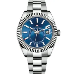 Mäns lyxklocka 2813 Automatisk mekanisk klocka Perpetual Calender Quality Watch rostfritt stål 42mm Glow-in-the-Dark Fashion Waterproof Watch Presentmärke