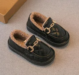 Barn loafers skor pojkar platt fleece skor sneakers baby barn casual skor småbarn flickor andningsbara slip-on skor mjuk botten fast färg