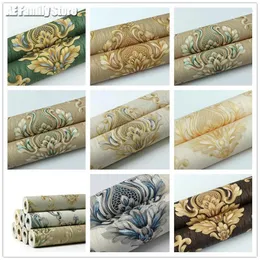Wallpapers Wallpaper Floral Emboss 3D Damask Background Wall Paper Home Decor Bedroom Living Room Decoration Stickers