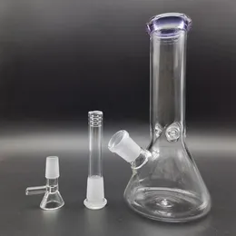Bongo de vidro de 8 polegadas Tubos de água grossos para fumar cachimbo de água com cachimbo de 14 mm.