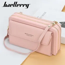 Bolsas de noite Baellerry Moda Crossbody para Mulheres Carteira Senhoras PU Bolsa de Couro Embreagem Multifuncional Telefone Bolso Messenger242y