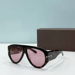Sonnenbrille mit rosa Gläsern, TF, Damen-Sonnenbrille, Designer-Brille, Herren, Krötenförmige Linse, übergroße Sonnenbrille, geeignet für alle Arten von Kleidung, europäische amerikanische Trendfarben, UV400