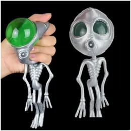 Decompression Toy 4 Halloween Float Kids Small Toys Skeleton Head Squeeze Balls That Bge Eyeballs When Squeezed To Relieve Anxiety Aut Dhqgw