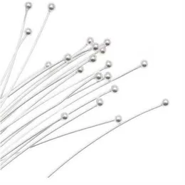 1000pcs lot Silver Plated Ball Head Pins For Jewelry Making 18 20 24 26 30 40 50mm245N