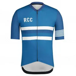 Men Cycling Jersey RCC Rapha Team 2022 Summer Kort ärmar Bike Shirt Snabbt torr cykelkläder Sport Uniform Ropa Ciclismo Hom260T