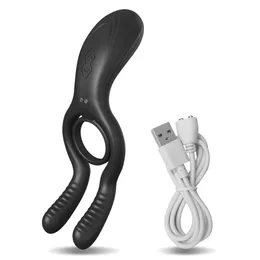 Cockringe 3 Motoren Vibrator Cockring Penis Penisring an für Mann Verzögerung der Ejakulation Penisring Sexspielzeug für Männer Paarringe Spielzeug für Erwachsene 231130