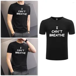Herren T-Shirts Ich kann nicht atmen Herren T-Shirt Black Lives Matter Shirt Während der Kleidung Anti-Racial 2023 Discrimination Y6X9
