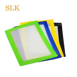 Multifunction Silicone Wax Mats Square sheets pads mat barrel drum silicon oil container for dry herb jars dab silicone smoking ac2148