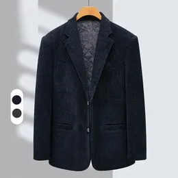 Mens Suits Blazers Leisure Suit Coat For Men Spring och Autumn Thick Nonroning Business Wool Liten Middleaged Single West Jacket 231129