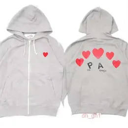 Comme De Garcon 2023 Sudadera con capucha para hombre Commes Des Garcon Chaqueta suelta con cremallera para mujer Chaqueta con capucha informal Cárdigan Comme 1 U4MW