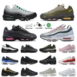 95s Running Shoes Maxs 95 Triple Black White Red OG Neon Grey Midnight Navy Pink Beam Aegean Storm Sequoia Glass Blue Dark Army Red Stardust Men Women Sport Sneakers