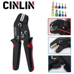Tang Tube Terminals Bootlace Crimping Pliers 0.1416mm Rugged Crimp Dies Set Ratcheting Wire Crimping Tool Terminals Electrical Ve Te