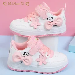 Sneakers Children S Shoes Spring Girls Casual Fashion Princess Butterfly Pu Leather Board 231129