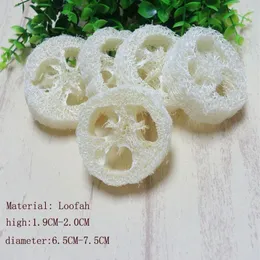 Yaklaşık 6-7 5 cm çapında yaklaşık 1 9 cm yuvarlak 150pcs lot doğal LOOFAH LUFFA LOOFA PAD SPA Banyo Yüz Soap Tutucu Drop336k