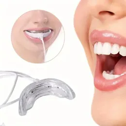 Tandblekningssats med LED-ljus, icke-känslig snabb tandblekare, USB privat etikett Hem Portable Mini LED-tandblekning ljus
