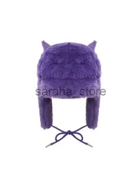 NEW! Wyeth rare Purple heathered faux fur Ushanka style hat 2024 Women main image 3