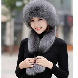 Berety kobiety szaliki kapelusz jeden kawałek ustawiają zimę żeńska gęsta polarowa faux futra czapki ciepłe kopuły Mongolia śnieżna hatberets beretsberets