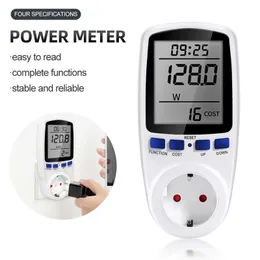 Spänningsmätare Digital Power Wattmeter ELEKTRICITETS ANVÄNDNING Monitor Voltmeter Ammeter Socket Tester Energy EU Plug 230V 230428