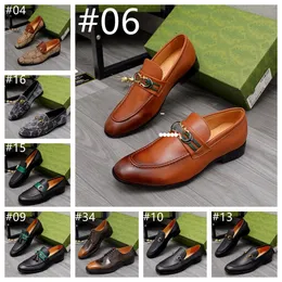 Scarpe oxford per uomo Designer Formal Mens Dress Shoes Pelle nera Luxury Party Scarpe da sposa Nappe Flat Mocassini Taglia 38-45