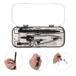 Gift Wrap 1 Set Drawing Professional Precise Triangle Ruler Measuring Tool Stationery Kit Compact Compass For Home