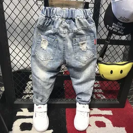 Jeans 2023 Kinder Jungen Mode Kleidung Casual Hosen Denim Kleidung Kinder Baby Junge Cowboy Lange Hosen