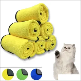 Cat Grooming Pet Absorbent Towel Dog Increase Bath Towels Quick Dry Wipe Shop Supplies Wholesale Drop Delivery Home Garden Dharb