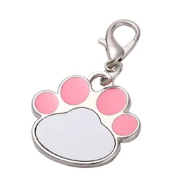 Rolig design Custom Creative Animal Paw Shape Keyring Blank Sublimation Custom Photo Claw Keychain B231