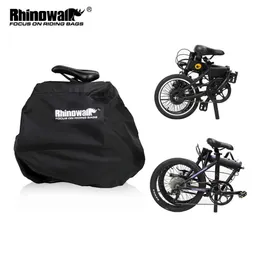 Panniers S Rhinowalk 20 polegadas à prova de chuva Bolsa dobrável de armazenamento portátil Bike Carry Bag Bicycle Acessórios 0201