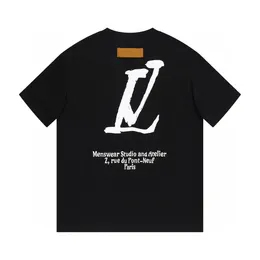 2023 Erkek Tasarımcıları Tişörtlü Adam Kadın Tshirts Mektuplar Baskı Kısa Kollu Yaz Gömlek Erkekler Gevşek Tees Asya Boyutu S-XXXL 430