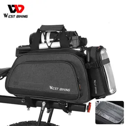 Panniers west bike bike saco de ciclismo pannier armazenamento transportador de bagagem cesto rodo -rodovia shits shitbag traseiro saco de tronco de traseiro 0201