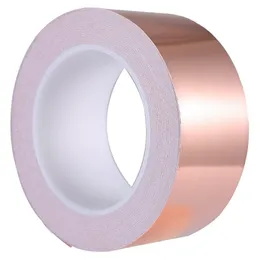 Adhesive Tapes Copper Foil Tape 50mm x 30M for EMI Shielding Conductive Adhesive for Electrical Repairs Snail Barrier Tape Guitar 230201