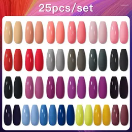 Nail Art Kits 7 Stück/25 Stück Gel-Nagellack-Set Kit Glitter Vernis Semi Permanent Base Top Coat UV LED 4,6