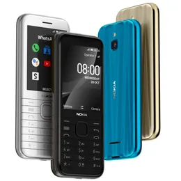 Originele gerenoveerde mobiele telefoons Nokia 8000 Dual Sim GSM 2G 2.8inch scherm voor Chridlen Old People Gift Mobilephone